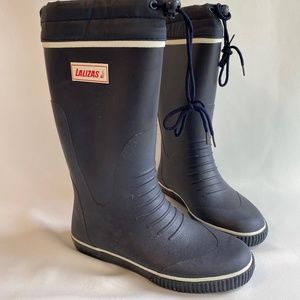 Laliza's Sailing rubber rain boots size 38 (US women's 7.5) Excellent condition